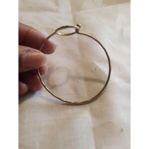 Lucky Brand Silver Tone Thin With Circular Design On Top